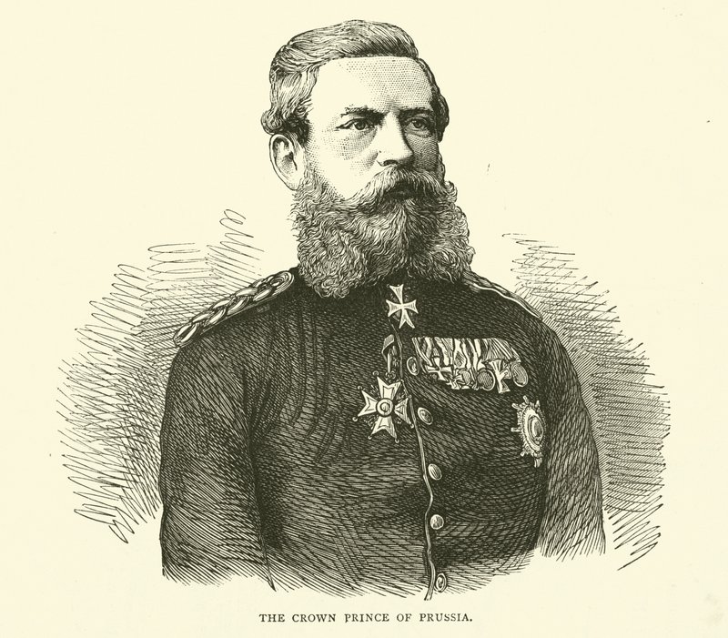 Kronprinsen av Preussen, augusti 1870 av English School
