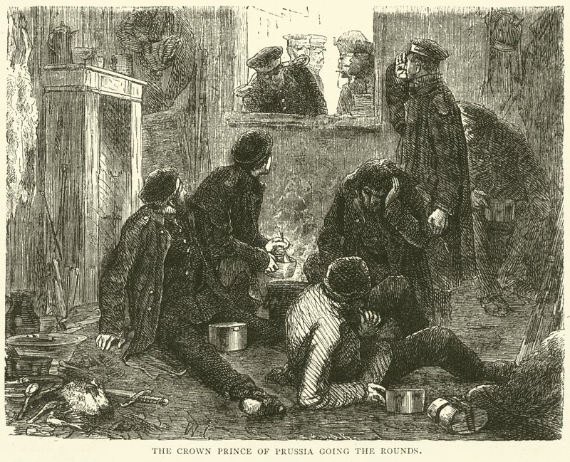 Kronprinsen av Preussen går runt, november 1870 av English School