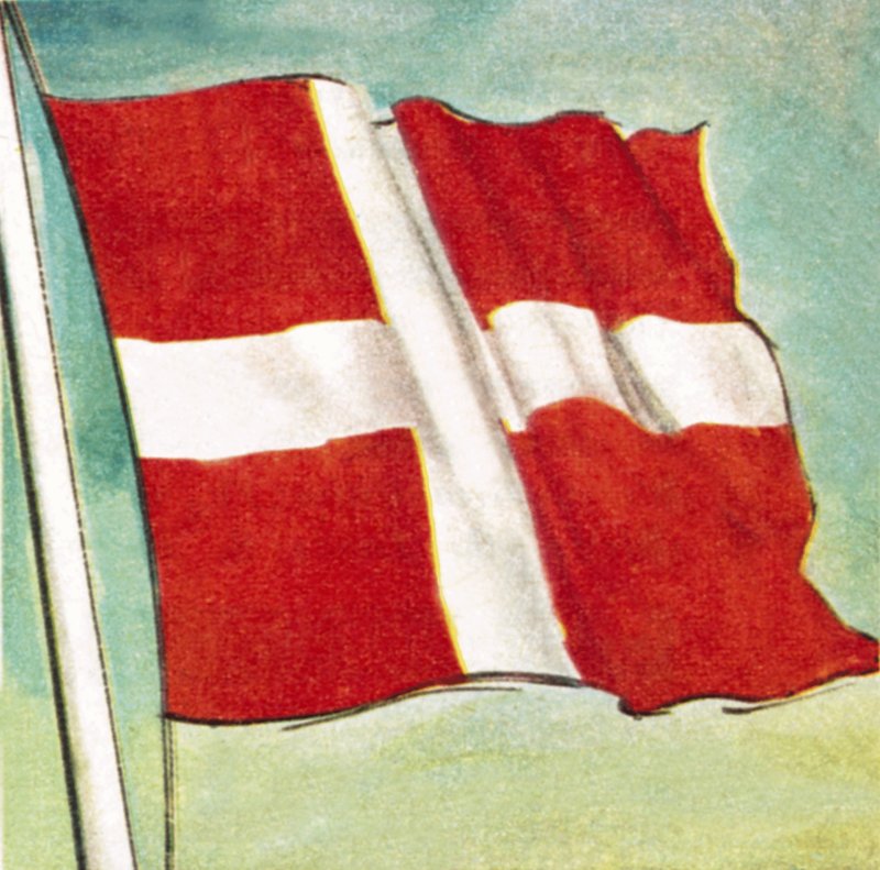 Den danska flaggan av English School