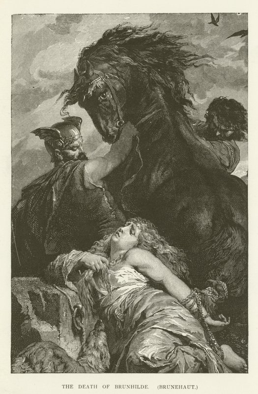 Brunhildes död, (Brunehaut) av English School