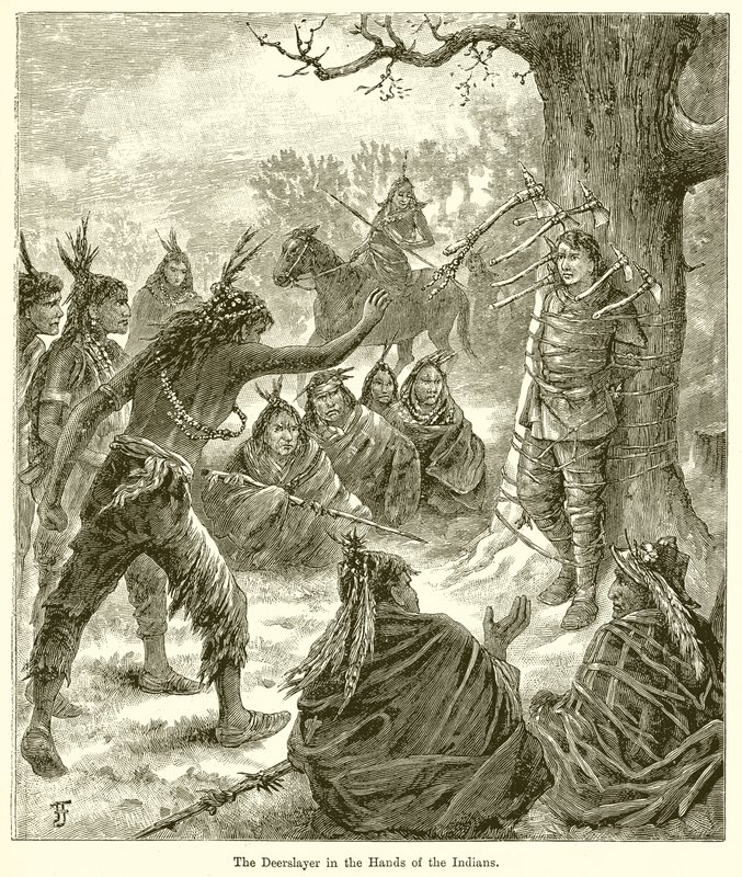 The Deerslayer in the Hands of the Indians av English School