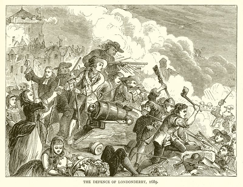 Londonderrys försvar, 1689 av English School