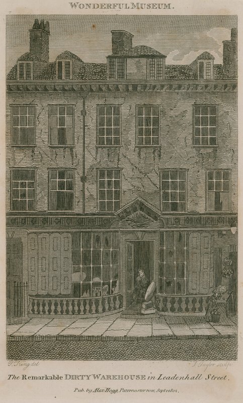 The Dirty Warehouse, bostad i Leadenhall Street, London, Nicholas Bentley, även känd som Dirty Dick av English School
