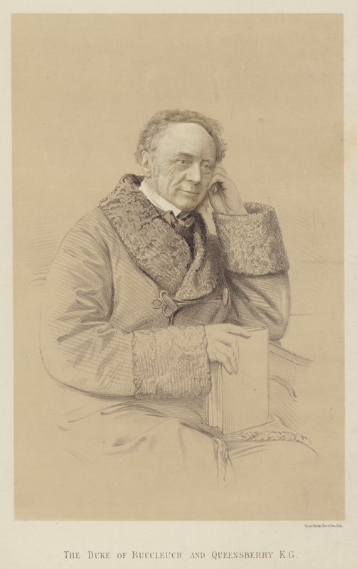 Hertigen av Buccleuch och Queensberry, KG (litho) av English School
