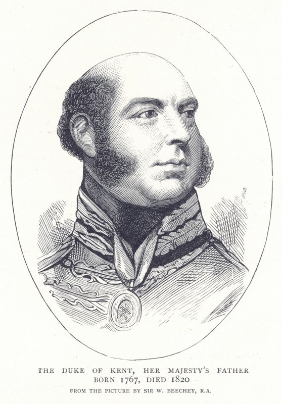 Hertigen av Kent, Hennes Majestäts far född 1767, död 1820 av English School