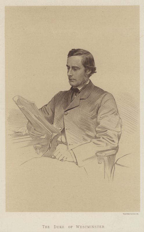 Hertigen av Westminster (litho) av English School
