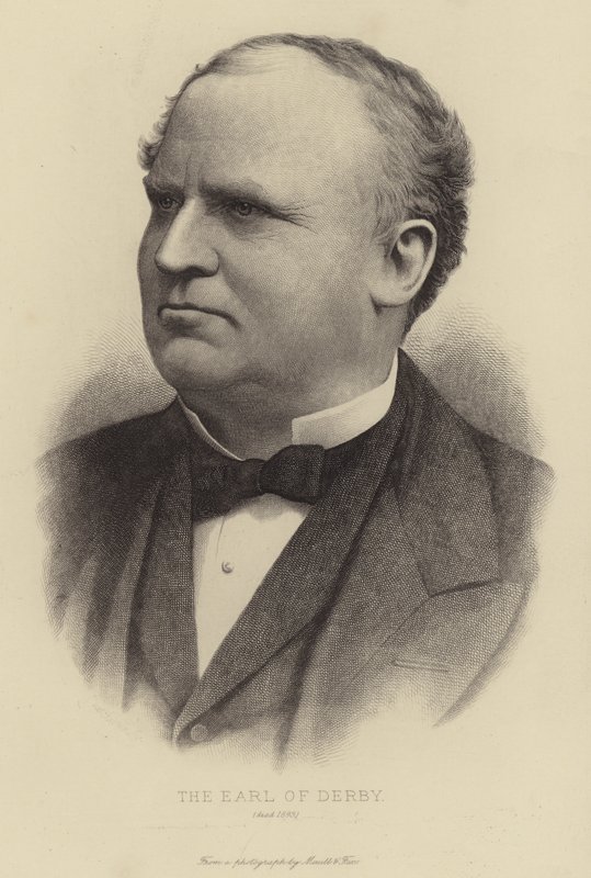 Jarlen av Derby, död 1893 av English School