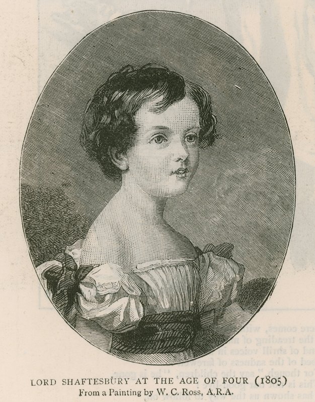 Earlen av Shaftesbury; Lord Shaftesbury vid fyra års ålder, målad av W C Ross 1805 av English School
