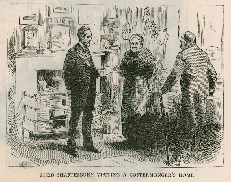 Earlen av Shaftesbury; Lord Shaftesbury besöker ett hus för konsumenter av English School