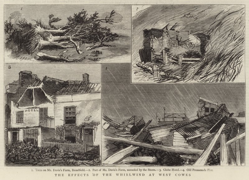 The Effects of the Whirlwind at West Cowes (gravyr) av English School