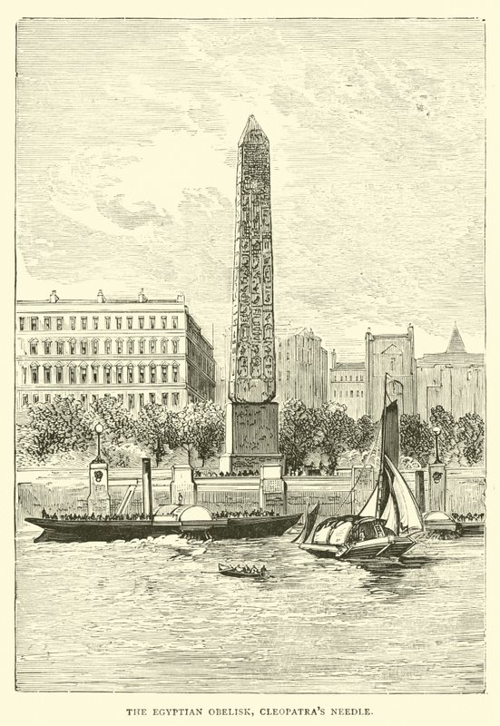 Den egyptiska obelisken, Cleopatras Needle av English School