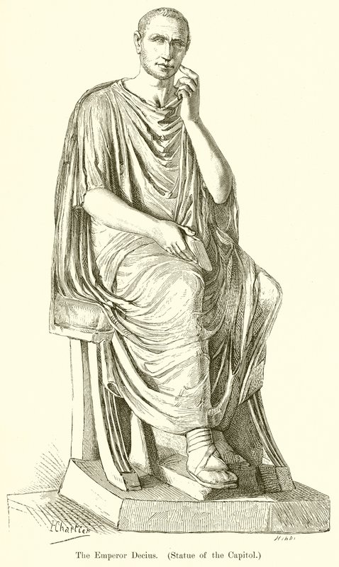 Kejsar Decius. (Staty av Capitolium) av English School
