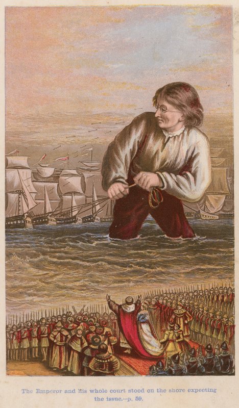 Kejsaren och hela hans hov stod på stranden och väntade på frågan av English School