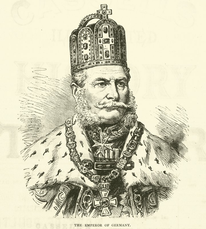 Kejsaren av Tyskland, december 1870 av English School