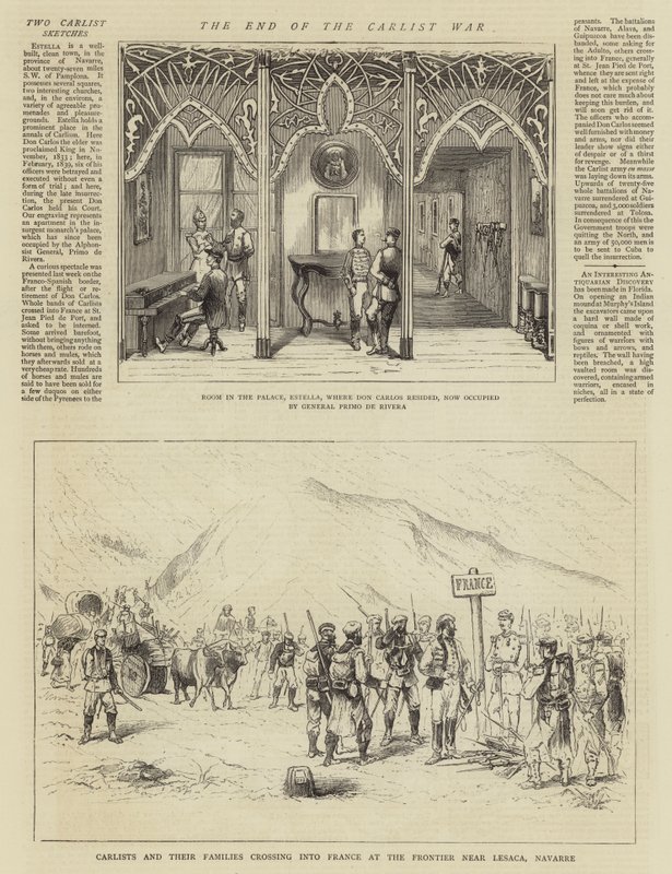 The End of the Carlist War (gravyr) av English School