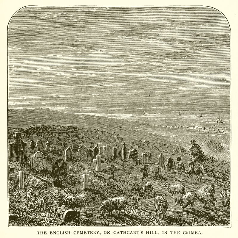 Engelska kyrkogården, på Cathcarts Hill, på Krim av English School
