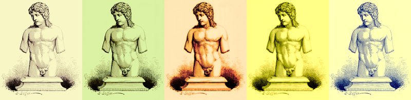 The Eros of the Vatican, staty i Vatikanen, illustration från History of Rome av Victor Duruy, publicerad 1884 (digitalt förbättrad bild) av English School
