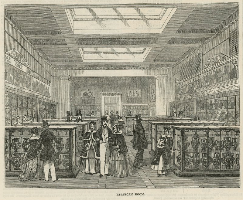 Etruskiska rummet i British Museum av English School