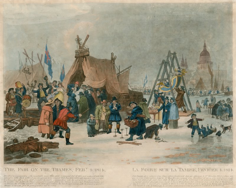 Mässan på Themsen, 4 februari 1814 av English School