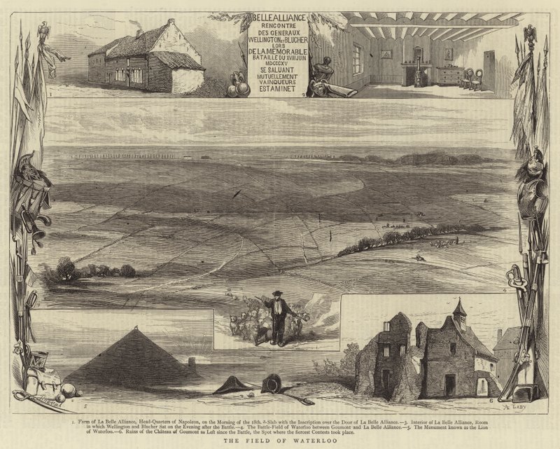 The Field of Waterloo (gravyr) av English School