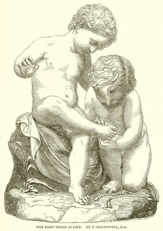 Livets första törne. Av P. Macdowell, R.A av English School