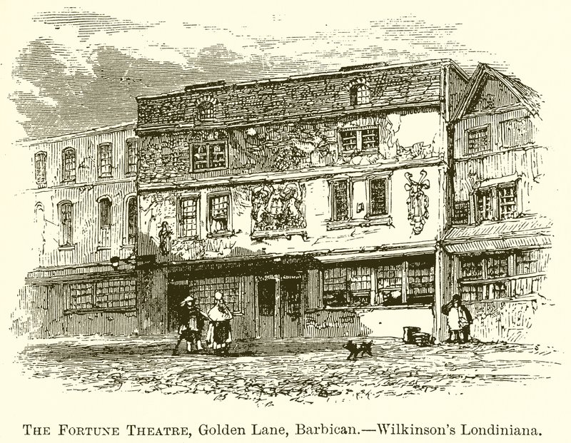 The Fortune Theatre, Golden Lane, Barbican.--Wilkinsons Londiniana av English School