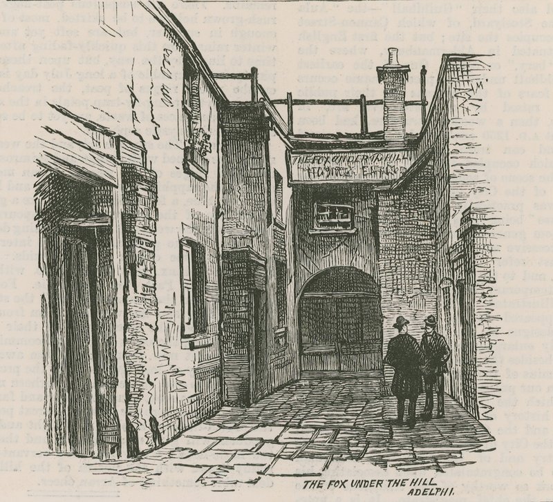 Räven under kullen, Adelphi, London av English School