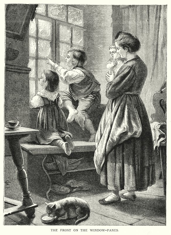 Frosten i fönsterrutorna (gravyr) av English School
