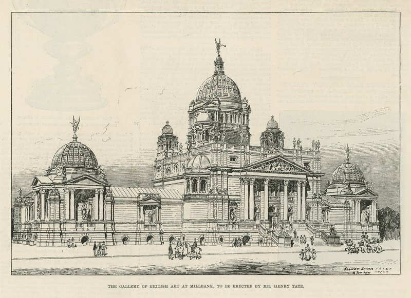 Gallery of British Art i Millbank av English School