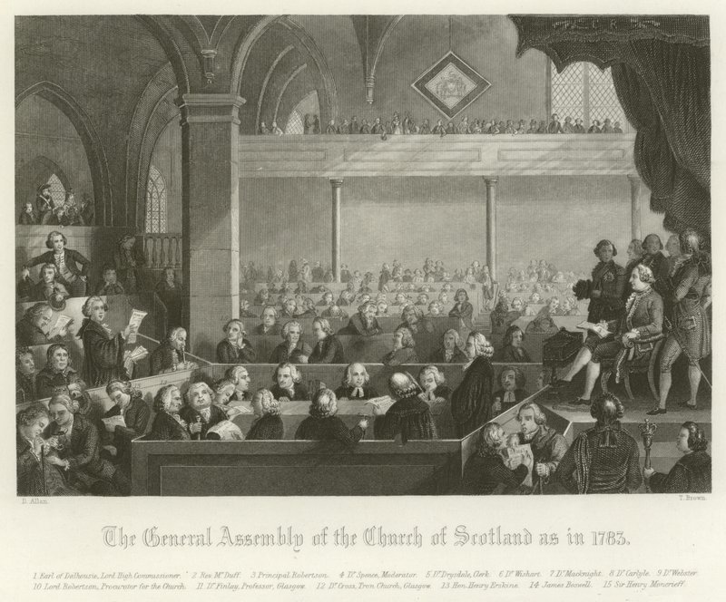 Skottlands kyrkans generalförsamling, 1783 av English School