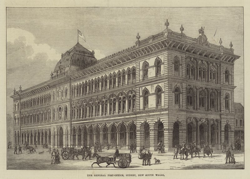 The General Post-Office, Sydney, New South Wales (gravyr) av English School