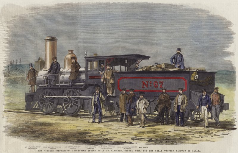 George Stephenson-loket byggt i Hamilton av English School