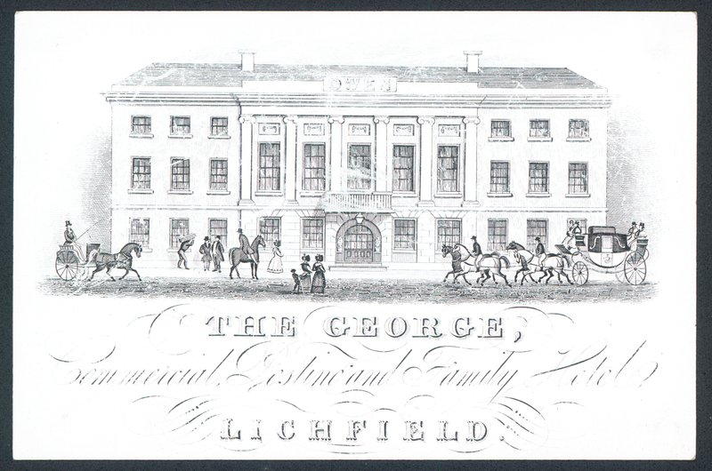 George, handels- och familjehotell, handelskort av English School