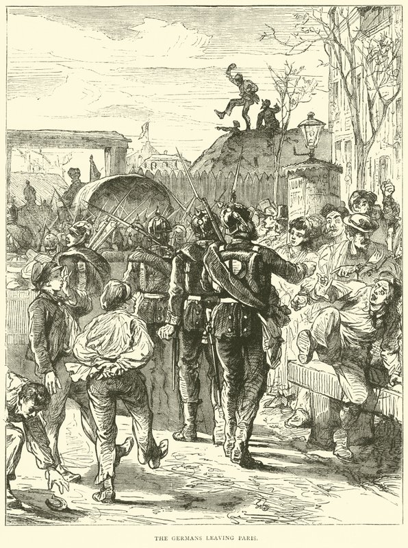 Tyskarna lämnar Paris, mars 1871 av English School