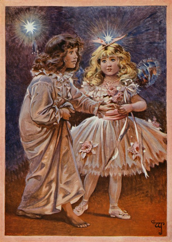 The Good Fairy (färg litho) av English School