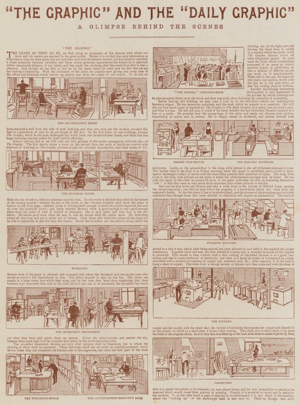 "The Graphic" och "Daily Graphic" (gravyr) av English School