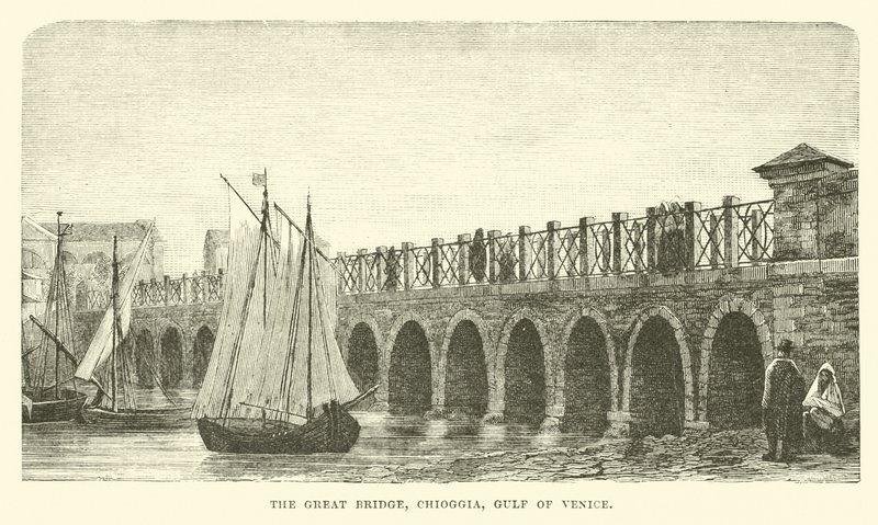 Den stora bron, Chioggia, Venedigbukten av English School