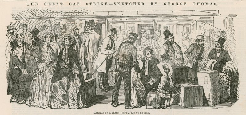 The Great Cab Strike: Ankomst av ett tåg - inte en taxi att få av English School