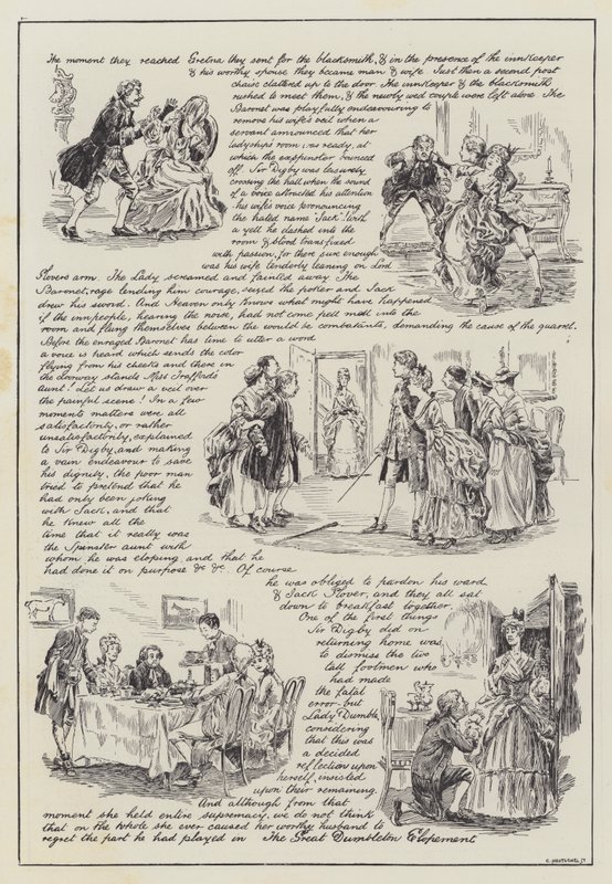 The Great Dumbleton Elopement (gravyr) av English School