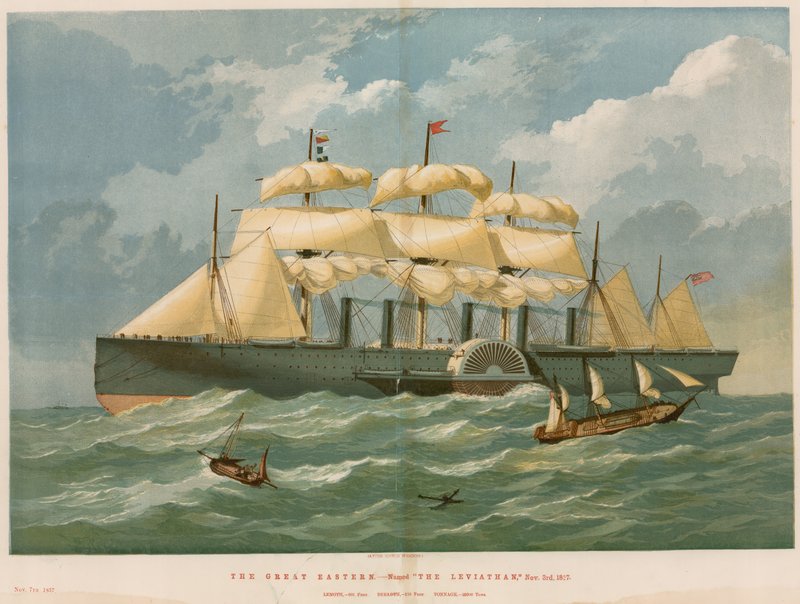 The Great Eastern, kallad Leviathan, 3 november 1827 av English School