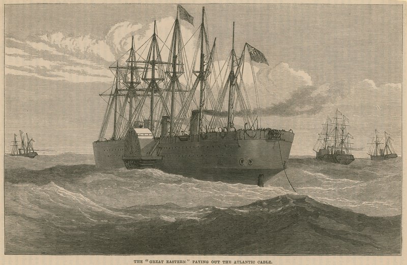 The Great Eastern betalar ut Atlantkabeln av English School