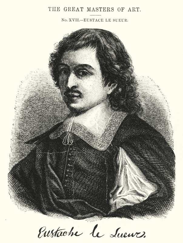 Den store konstmästaren, Eustace Le Sueur (gravyr) av English School
