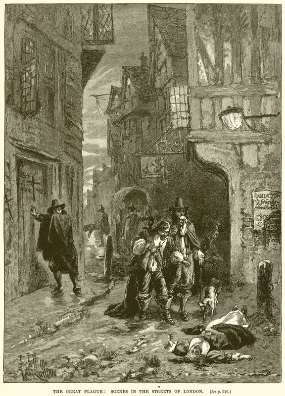 The Great Plague: Scenes in the Streets of London av English School