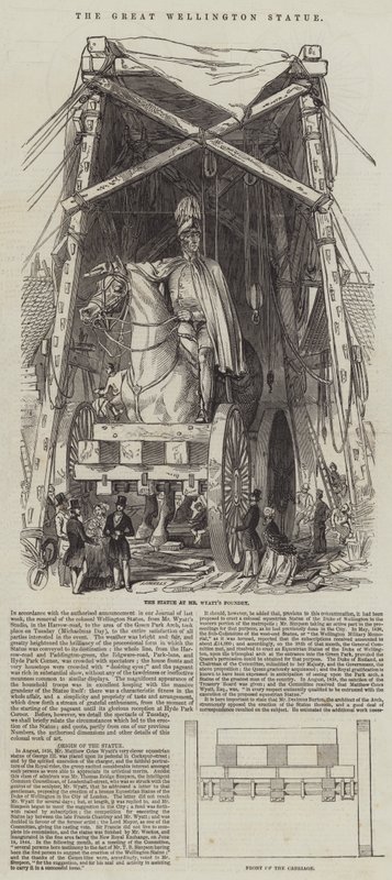 The Great Wellington Statue (gravyr) av English School
