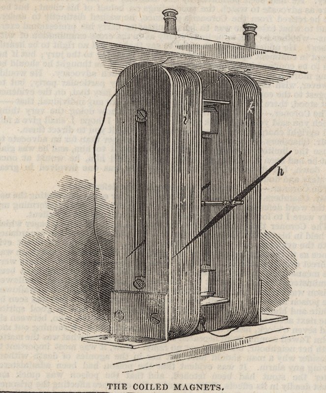 The Great Western Electric Telegraph: De spolade magneterna av English School