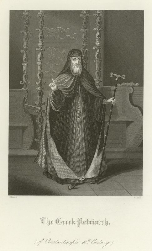 Den grekiska patriarken av Konstantinopel, 1700-talet av English School