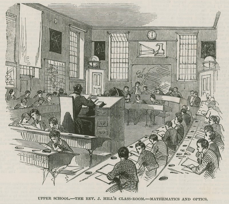 Greenwich Royal Hospital Schools; Upper School: The Reverend J Hills klassrum av English School