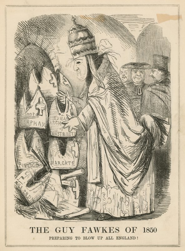 Guy Fawkes från 1850 av English School