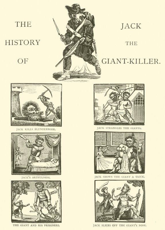 Historien om Jack The Giant Killer (träsnitt) av English School