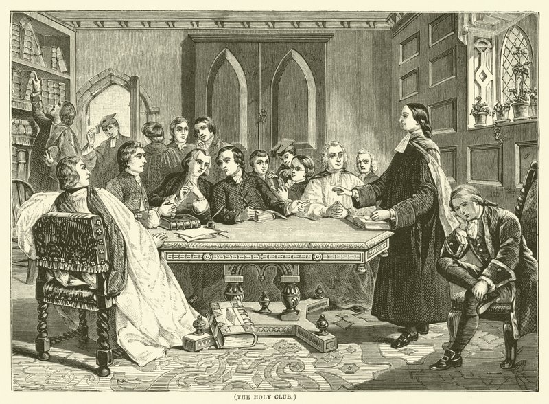 Den heliga klubben (gravyr) av English School